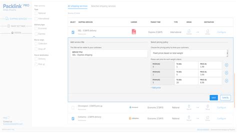 packlink prices